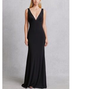 Laundry Shelli Segal black gown Y2K pretty woman maxi dress silk wedding bra 12